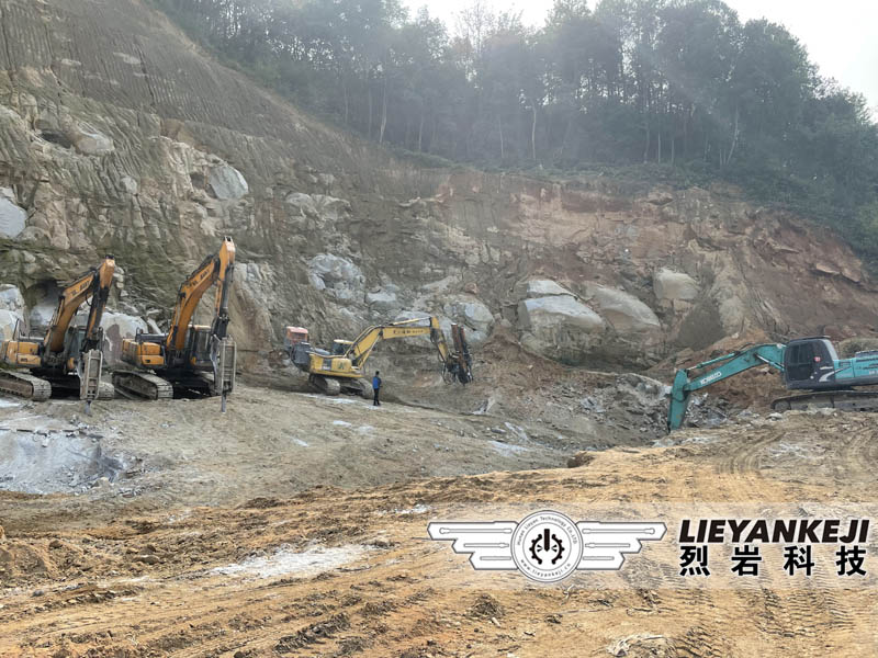 岩石破碎机液压裂石机应用领域